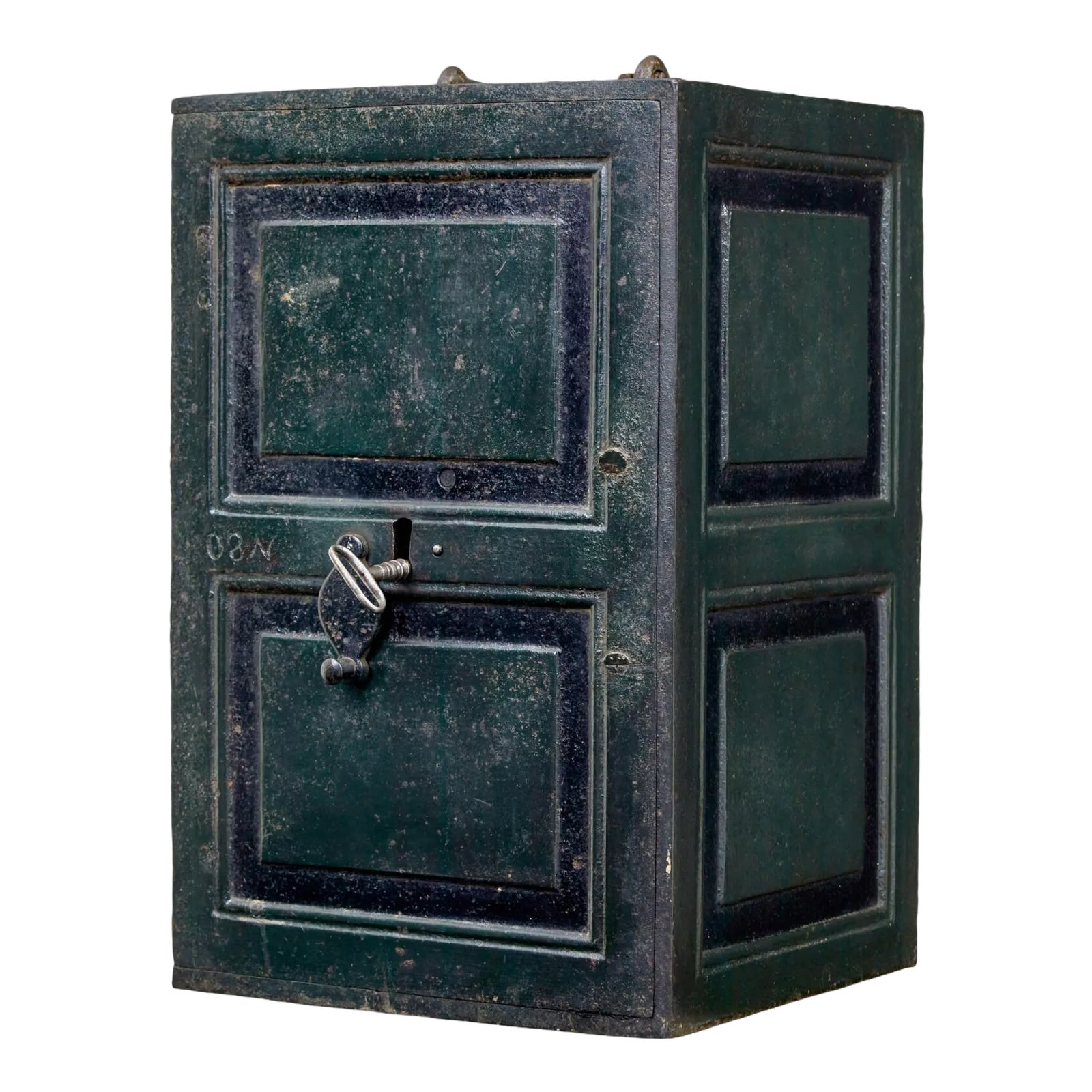 Early 19th Century Painted Iron Safe | Chairish