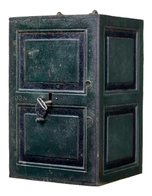 Early 19th Century Painted Iron Safe