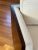 Off-white Mid-Century Modern Case Walnut and Chenille Armchair For Sale - Image 8 of 11