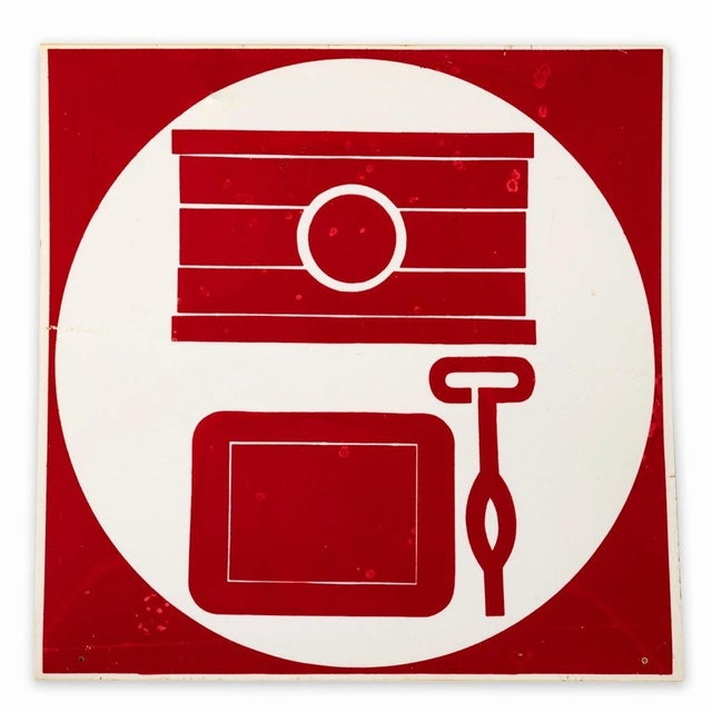 Wall Sign in Plastic For Sale - Image 4 of 7