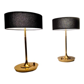 1950s Pepin Contemporary Table Lamps With Touch Dimmer - a Pair For Sale
