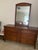 Drexel Mid Century Modern Maoghany Lowboy Dresser With Matching Mirror and Hidden Compartment For Sale - Image 9 of 11
