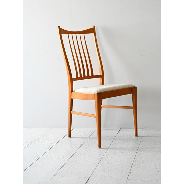 Vintage Scandinavian Chairs in Beech, 1950s-1960s, Set of 4 For Sale - Image 3 of 9