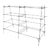 Vintage Industrial Modern Iron Rebar Rusty Yellow Shelf Display Bookcase Rack For Sale