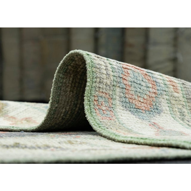 Black Turkish Oushak Runner Rug 2'4" x 7'10" #17549 For Sale - Image 8 of 8