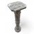 Modern Antique Neoclassical Carved Grey Marble Display Sculpture Pedestal For Sale - Image 3 of 5