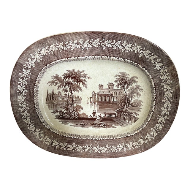 19th Century Brownfield & Sons Serving Platter For Sale