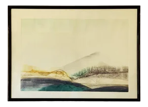 "Crosscurrents II" Etching on Zinc Print by Renata Zerner, Artist Proof