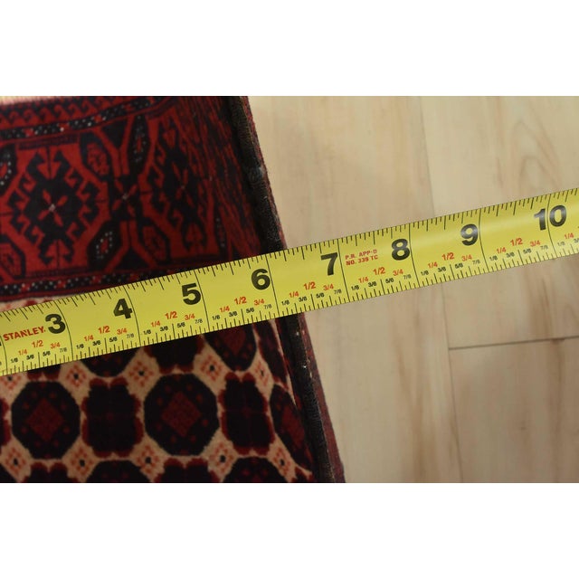 Baloch Rug 2’11” X 5’2” Beige Wool Vintage Tribal Hand-Knotted Oriental Carpet For Sale - Image 10 of 12