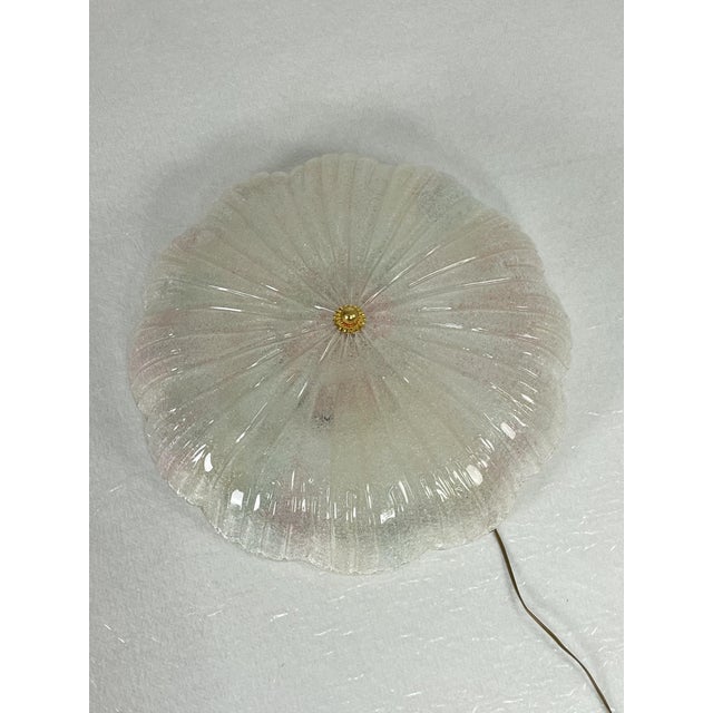 1980s Large Venetian 2-Light Murano Glass Ceiling Light, 1980s For Sale - Image 5 of 11