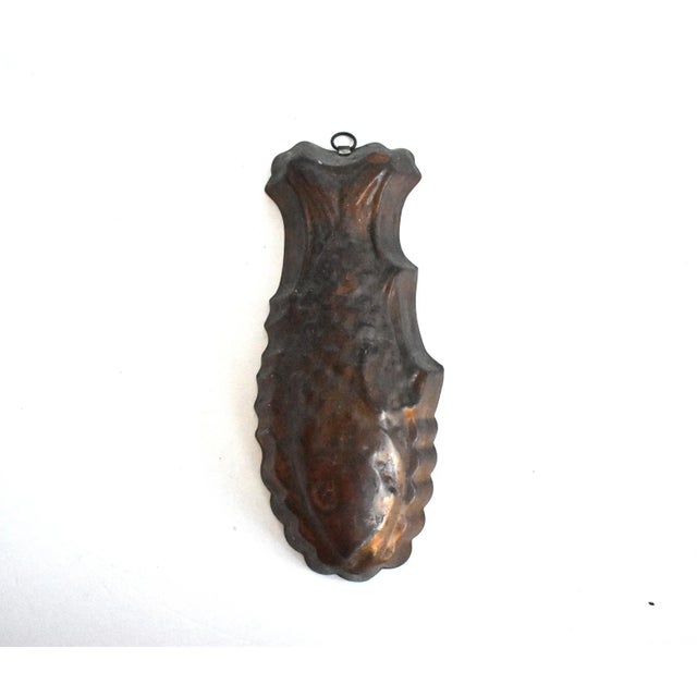Antique Copper Tin-Lined Fish Mould For Sale - Image 4 of 10