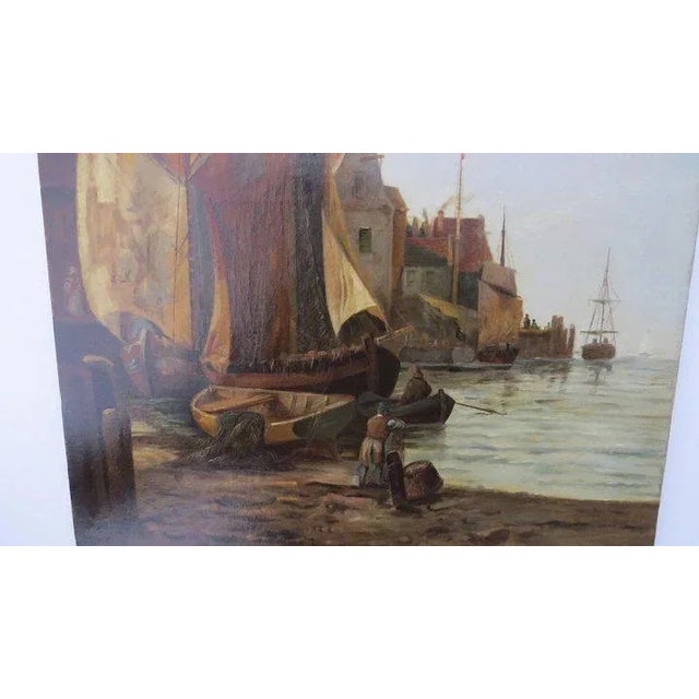 Late 19th Century Maritime Nautical Oil Painting by Louis Klad For Sale - Image 4 of 7