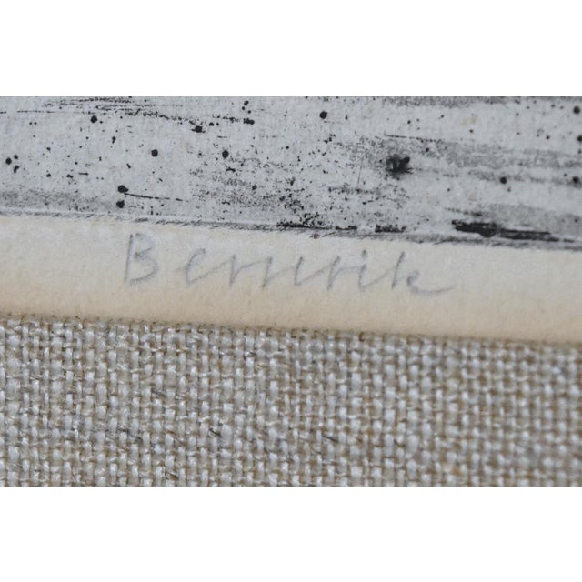 1960s 1960s Herman Berserik - "Train in Tunis" Vintage Signed Framed Engraving For Sale - Image 5 of 7