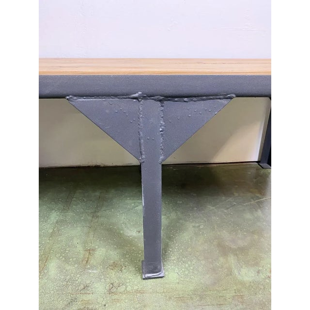 1970s Black Industrial Coffee Table, 1970s For Sale - Image 5 of 7