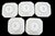 Japanese Gokunishiki Imari Arita Ware Kisen Kiln Octagonal Plate Set of 5 For Sale - Image 11 of 11