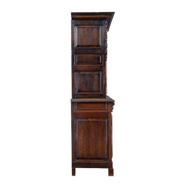 18th Century French Carved Walnut Cupboard, 1780 For Sale - Image 11 of 12