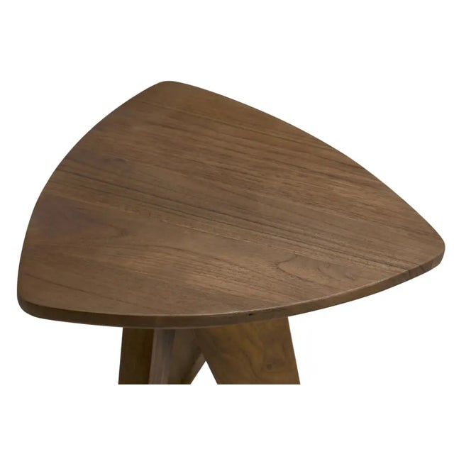 2020s NOIR Twist Counter Stool, Teak For Sale - Image 5 of 5