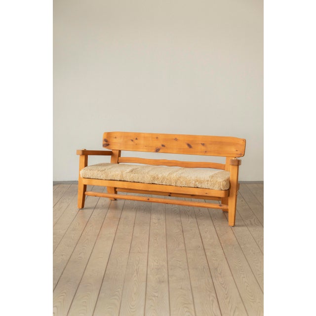 1960s Pine Bench by Stig Sandqvist, 1960s For Sale - Image 5 of 5
