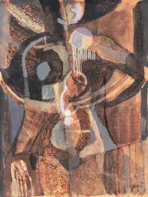 'Abstracted Figure' by Baez Bonorat, Mexico City National School of Fine Arts