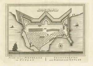 Fort of Kollam by Jakob van der Schley