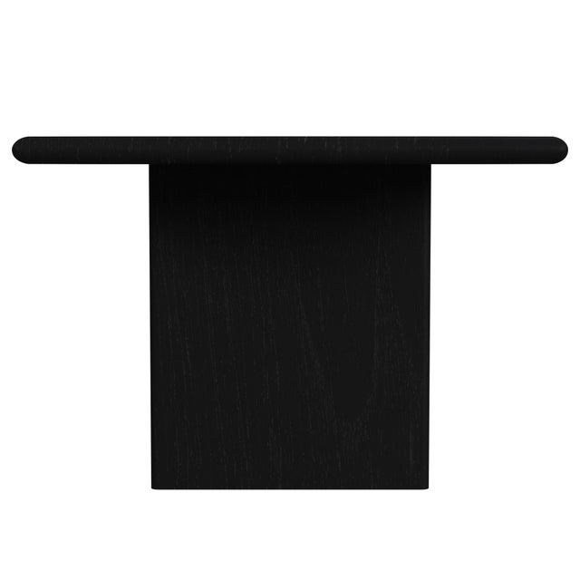 2020s Halmstad 74 in. W Rectangular Wood Panel Dining Table, Black For Sale - Image 5 of 7
