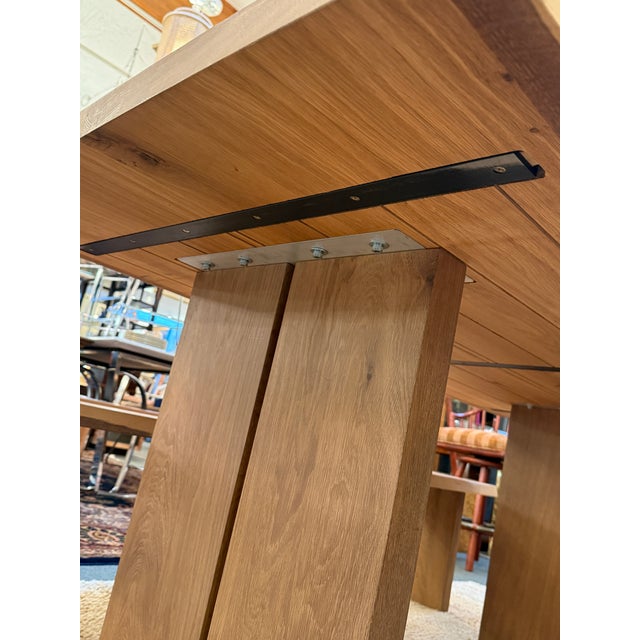 Crate & Barrel Dakota Table and Benches, Set of Three For Sale - Image 14 of 17