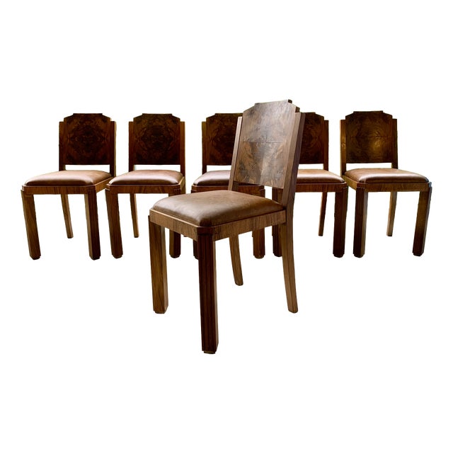Art Deco Chairs in the style of Christian Krass, 1920s, Set of 6 For Sale