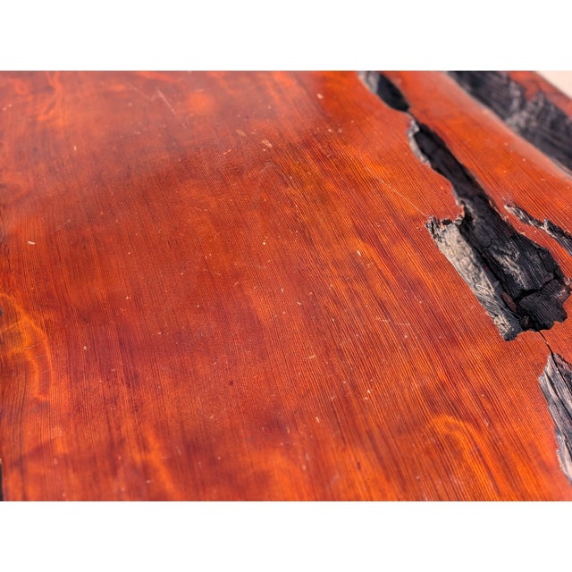 Vintage Monumental Live Edge Redwood Coffee Table, C1980s For Sale - Image 17 of 18