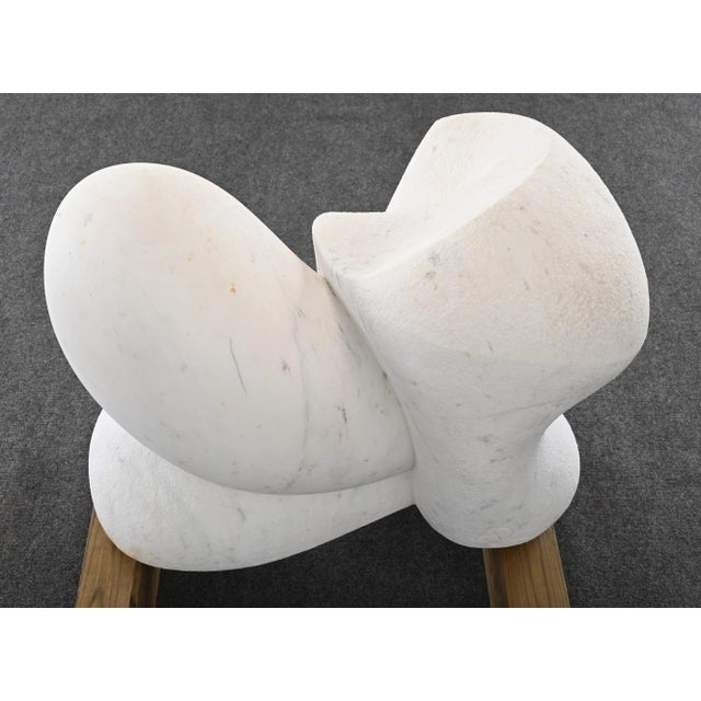 Monumental Arturo Di Modica Carrara Marble Abstract Sculpture (1941-2021) For Sale - Image 6 of 12