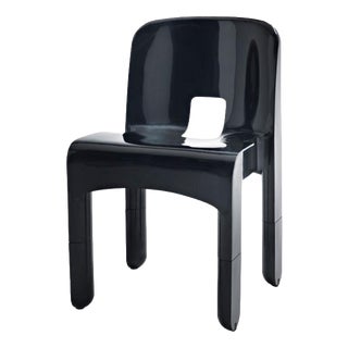 Black Universal Chairs by Joe Colombo for Kartell, Italy, 1967, Set of 4 For Sale