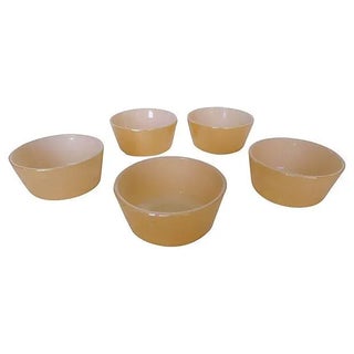 Fireking Vintage Dessert Bowls - Set of 5 For Sale
