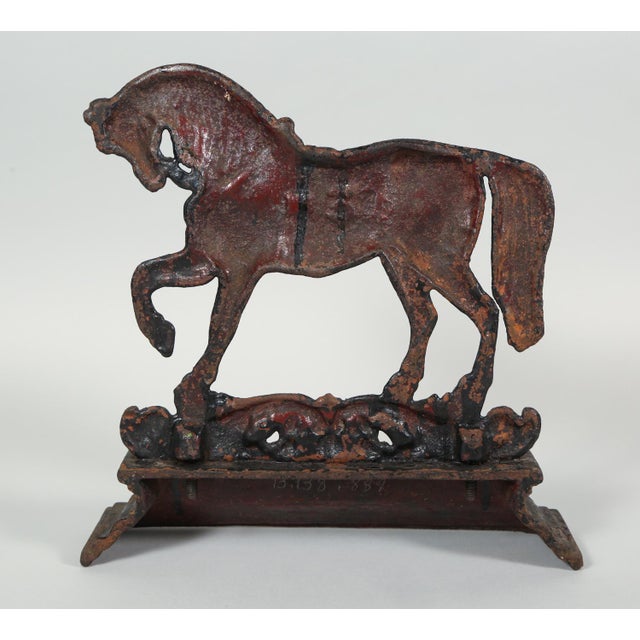 Antique Victorian Arabian Horse Cast Iron Doorstop For Sale In Seattle - Image 6 of 8