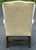 Traditional Late 20th Century Damask Upholstered Wingback Chair For Sale - Image 3 of 11