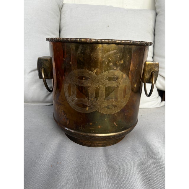 Metal 1970s Regency Hollywood Champagne Chiller/ Planter For Sale - Image 7 of 17