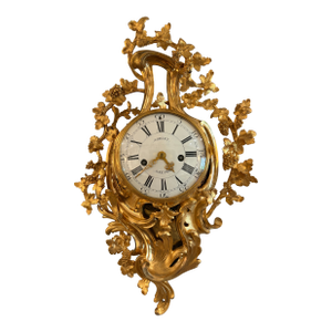 Antique French Loui XVI Period Cartel Wall Clock