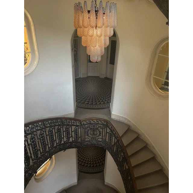 Murano Petal Chandeliers, 1970s, Set of 2 For Sale - Image 14 of 18