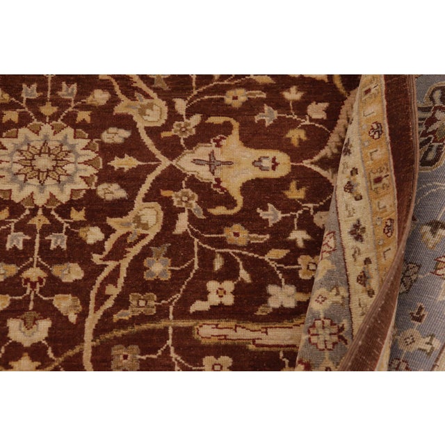 Gray Shabby Chic Brown/Gray Wool Rug - 8'11'' X 11'11'' For Sale - Image 8 of 10