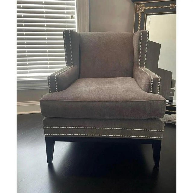 Modern Modern Gray Accent Chair by Mitchell Gold + Bob Williams For Sale - Image 3 of 7