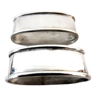 Antique Silver Napkins Holders - a Pair For Sale