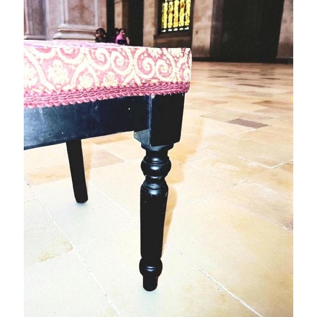 Antique French Prie-Dieu Prayer Chair with Carved Cross, 1890s For Sale - Image 5 of 12