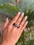 This 925 solid silver three stone garnet ring is designed for unisex appeal, featuring three oval-shaped garnets measuring...