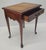 Mid-Century Mahogany and Leather Top English Silver Table For Sale - Image 4 of 12