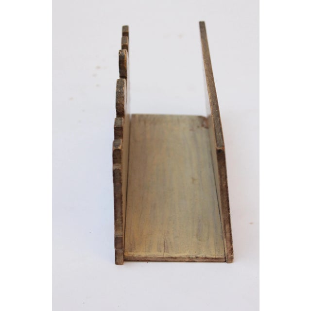 Folk Art Vintage Folk Art Wooden "Postman" Letter Holder For Sale - Image 3 of 13