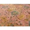 1900s Rose Pink Large Scale Tribal Antique Turkish Oushak Rug 14'2" X 18'4" Handknotted Wool Carpet For Sale - Image 9 of 11