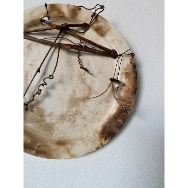 1980’s Christopher Darling Mixed Media Ceramic Wall Plate For Sale - Image 10 of 12