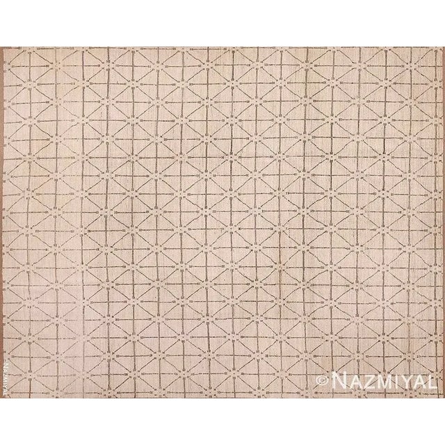 Contemporary Nazmiyal Collection Diamond Design Modern Area Rug For Sale - Image 3 of 8