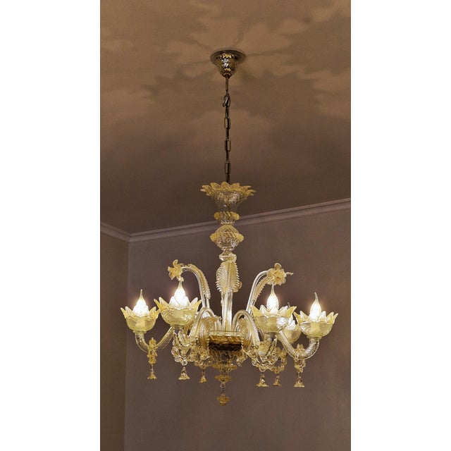 Vintage Murano Glass Chandelier, 1990s For Sale - Image 11 of 11