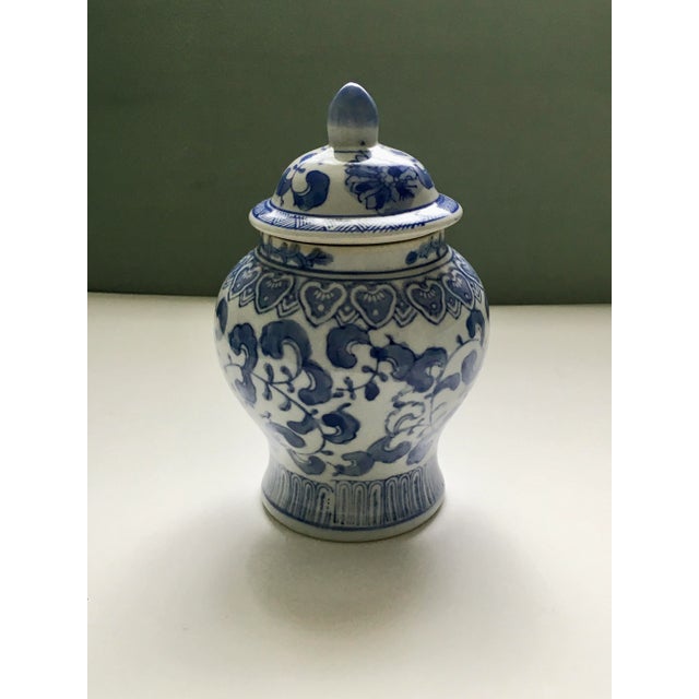 Vintage Blue & White Canton Collection Ginger Jar For Sale - Image 11 of 13