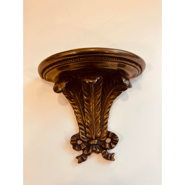 English Pair of Prince of Wales Feather Motif Brackets For Sale - Image 3 of 6