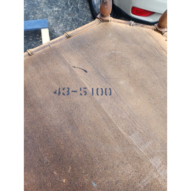 Octagonal 3-Tiered Faux Bamboo Coffee Table Attributed to Baker, 1960s For Sale - Image 11 of 11